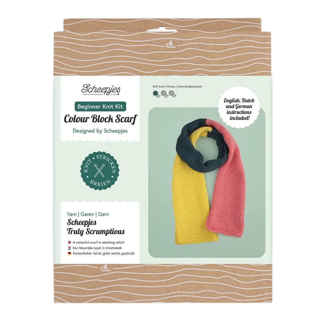 Scheepjes Knitting Kit - Scheepjes Design (Colour Block Scarf)