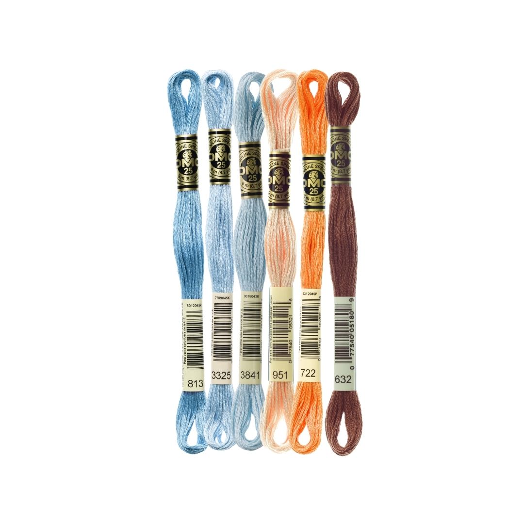 DMC Stranded Cotton Mouliné Spécial Embroidery Thread Colour Pack (Desert Stroll)