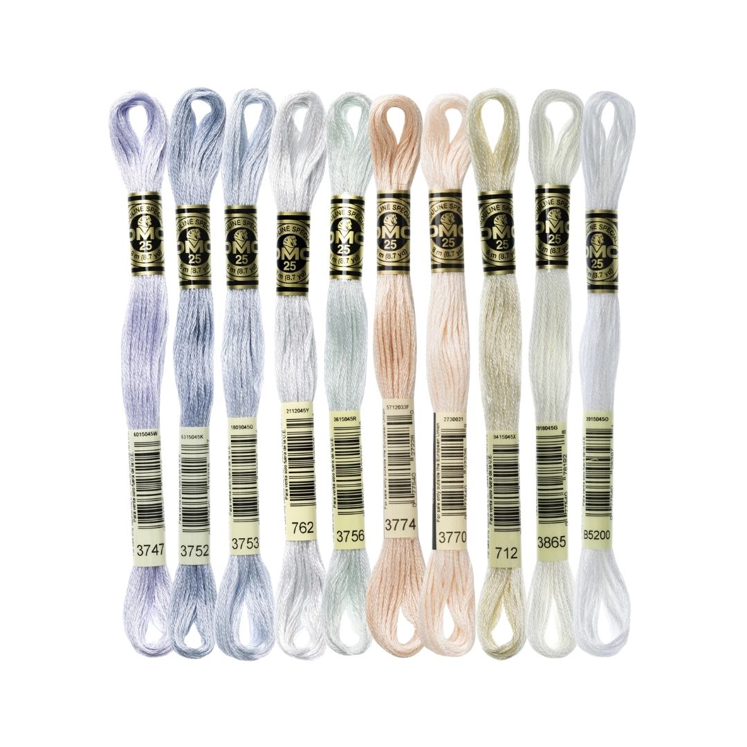 DMC Stranded Cotton Mouliné Spécial Embroidery Thread Colour Pack (Ethereal)