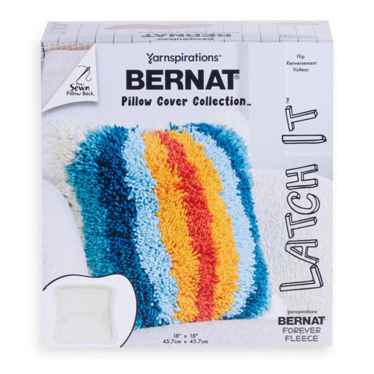 Bernat Latch It Latch Hook Kit - Fleece Pillow Cover (Flip)