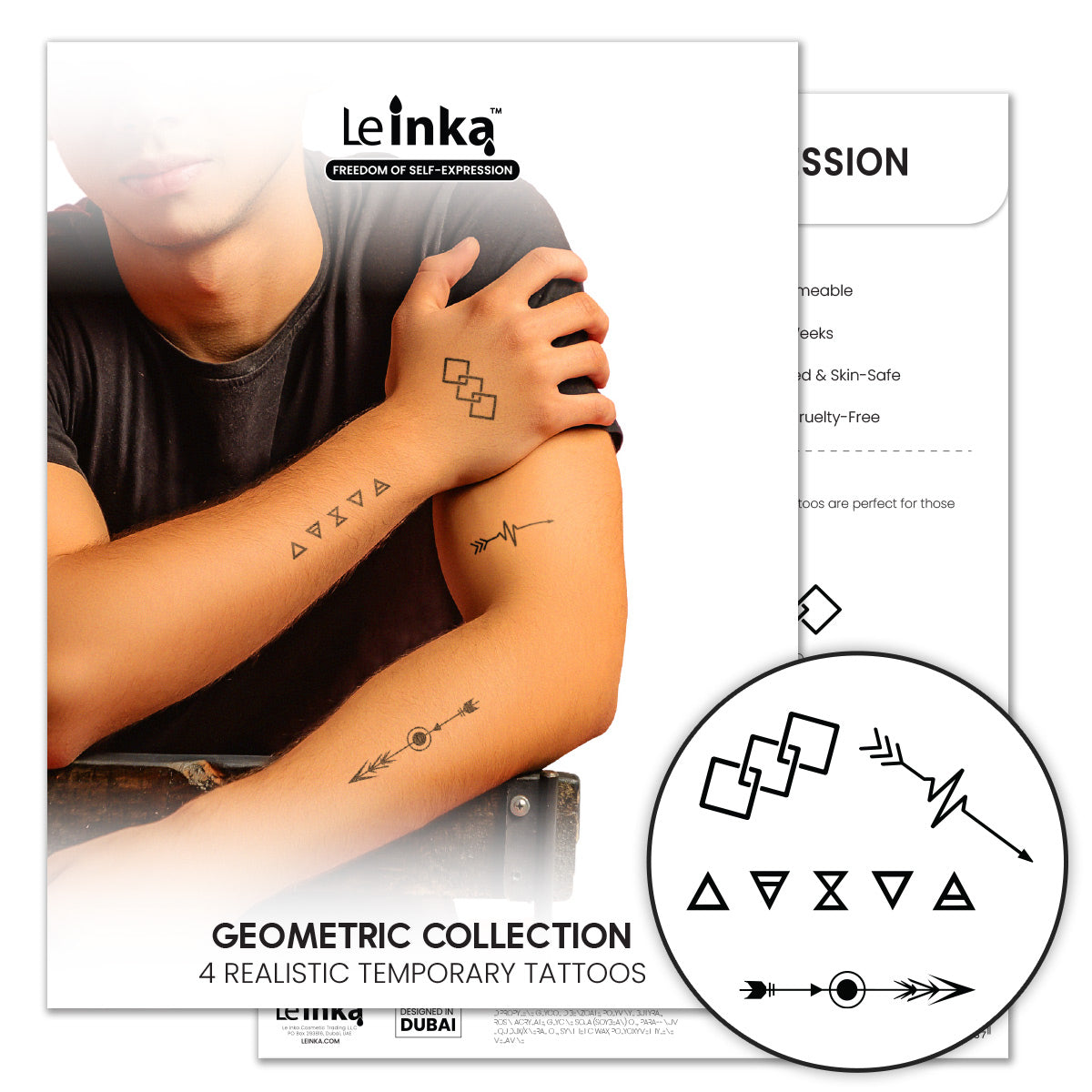 Le Inka Temporary Tattoos - Geometric Collection – Handmayk