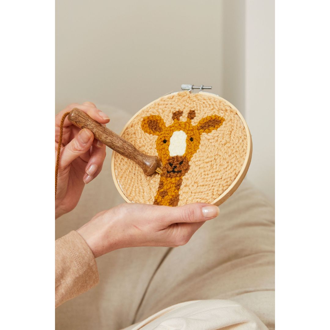 DMC Punch Needle Kit - Gift of Stitch (George Giraffe)