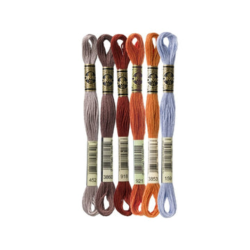 DMC Stranded Cotton Mouliné Spécial Embroidery Thread Colour Pack (Gold in Tuscany)