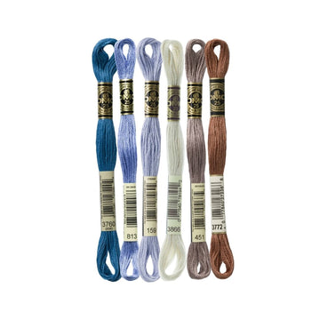 DMC Stranded Cotton Mouliné Spécial Embroidery Thread Colour Pack (Golden Grass)