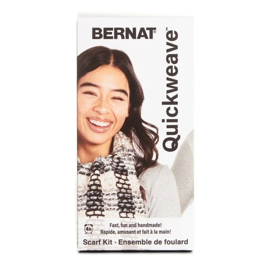 Bernat Quickweave Weaving Kit - Scarf Collection (Grey Tartan)