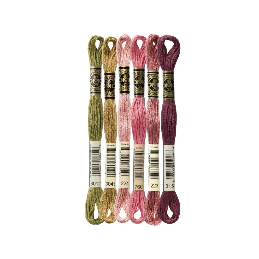 DMC Stranded Cotton Mouliné Spécial Embroidery Thread Colour Pack (Hydrangea Up Close)