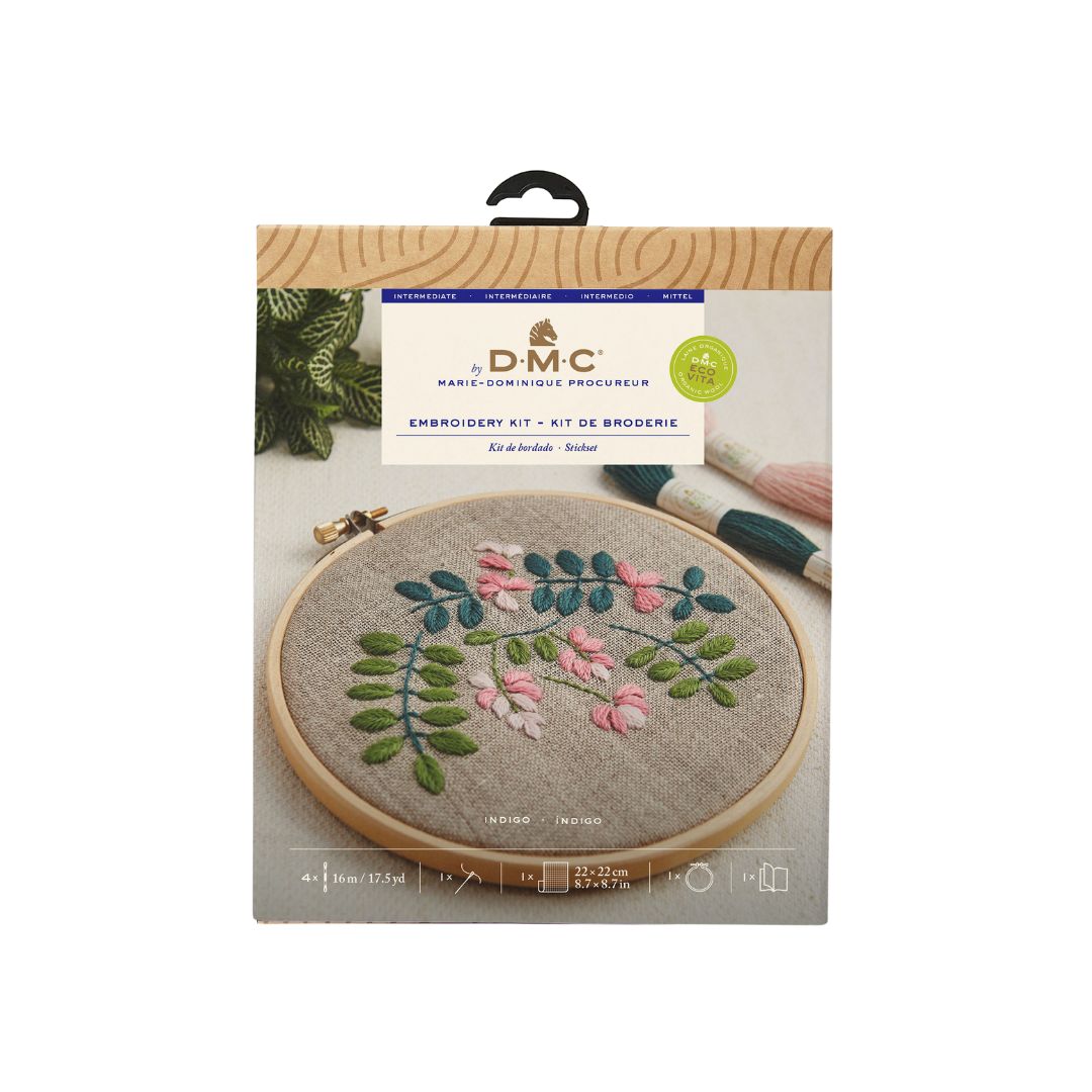 DMC Embroidery Kit - The Designer Collection (Indigo by Marie-Dominique ...