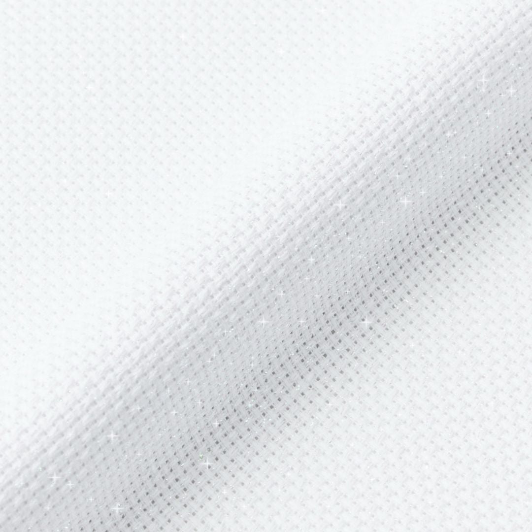 DMC Iridescent Aida 14ct Fabric (Blanc)