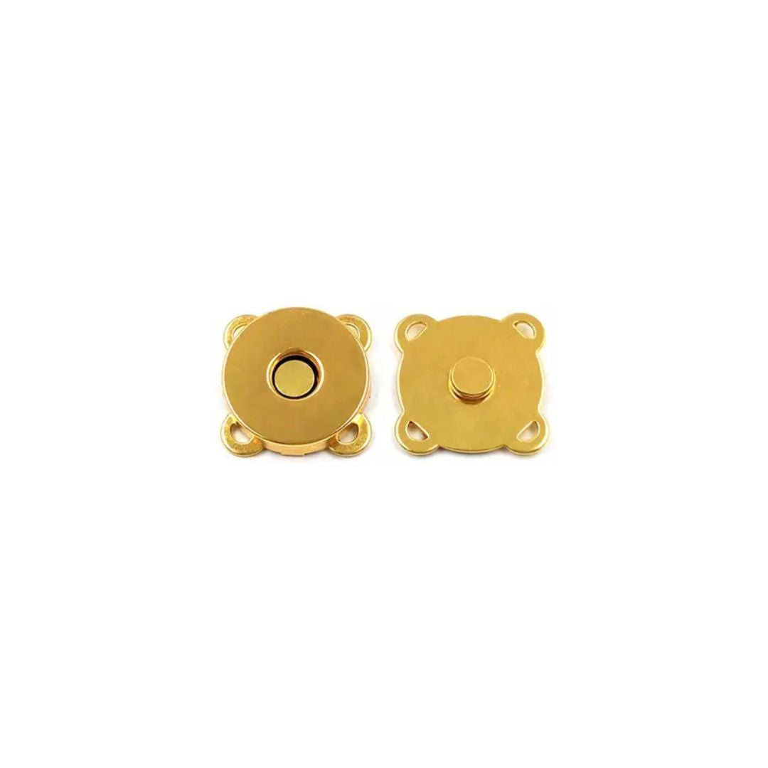 Handmayk Sew-On Magnetic Snap Buttons (Pack of 6) (Gold)