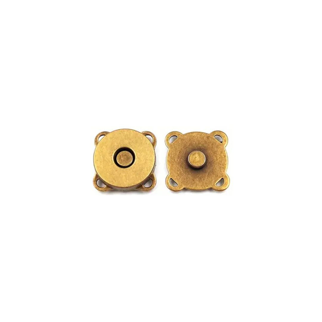 Handmayk Sew-On Magnetic Snap Buttons (Pack of 6) (Bronze)
