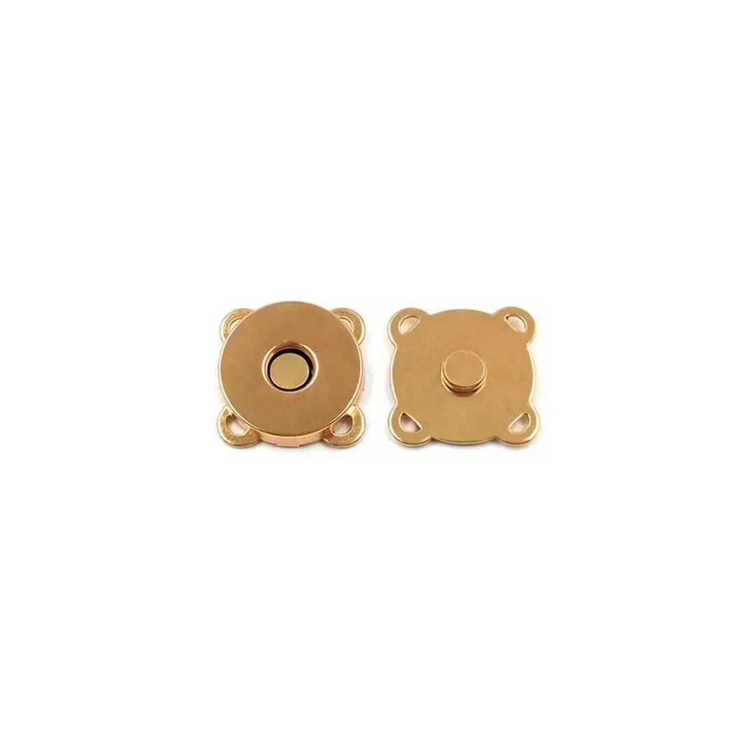Handmayk Sew-On Magnetic Snap Buttons (Pack of 6) (Light Gold)
