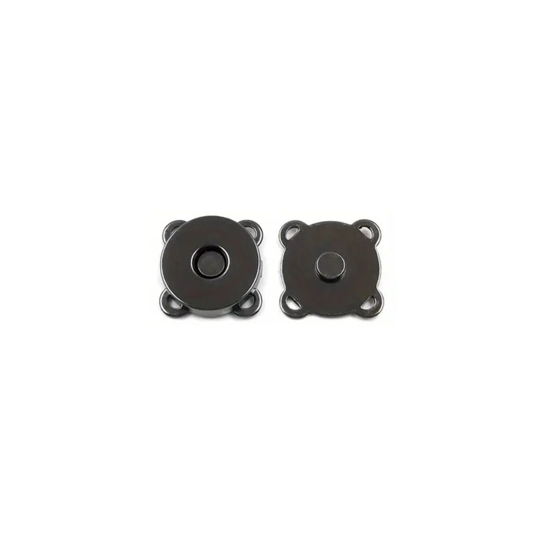 Handmayk Sew-On Magnetic Snap Buttons (Pack of 6) (Gunmetal)