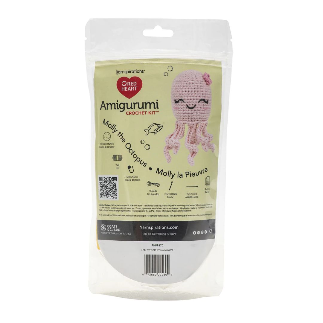 Red Heart Amigurumi Kit - Animals (Molly the Octopus)