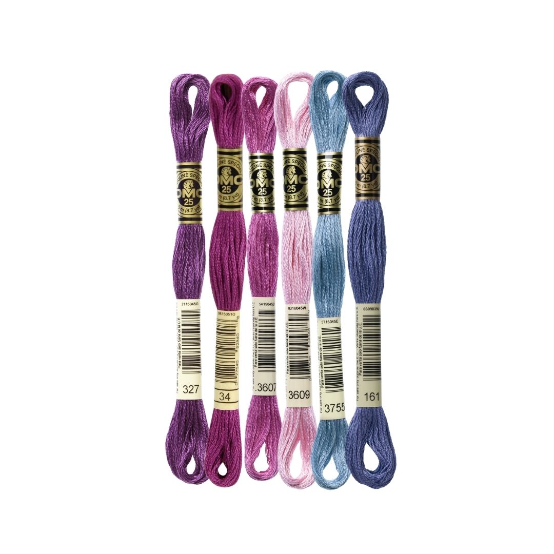 DMC Stranded Cotton Mouliné Spécial Embroidery Thread Colour Pack (Neon Nature)