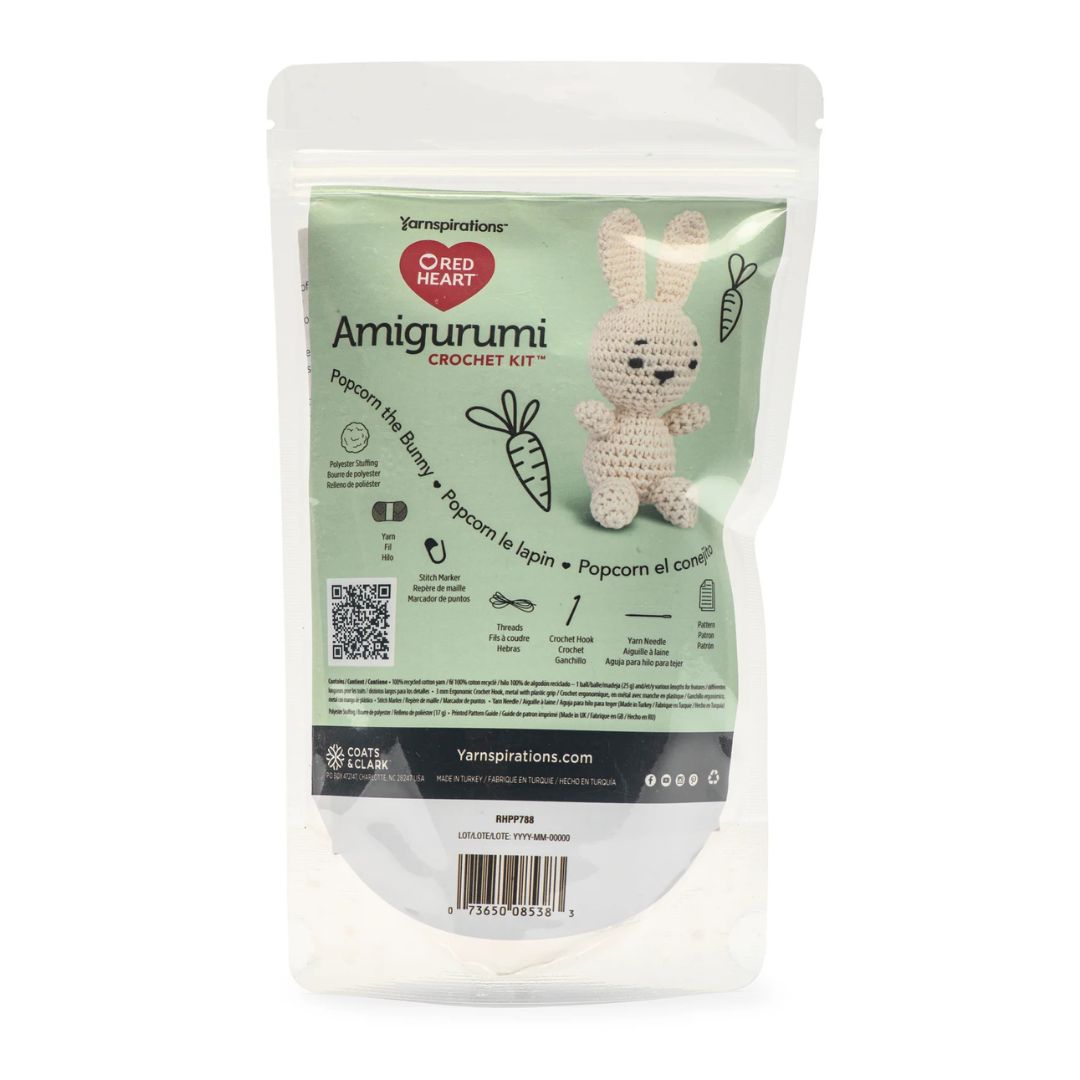 Red Heart Amigurumi Kit - Animals (Popcorn the Bunny)