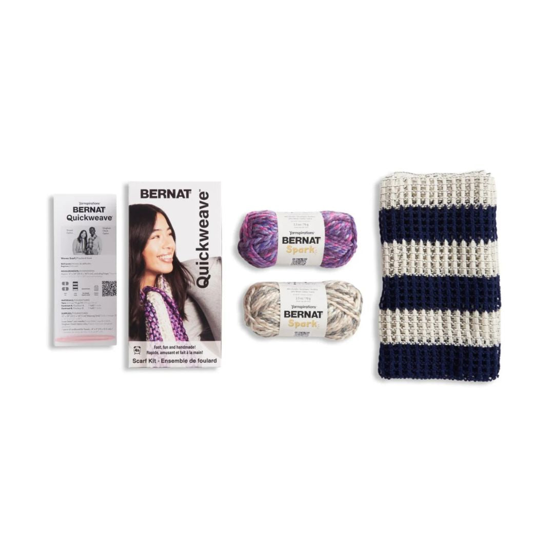 Bernat Quickweave Weaving Kit - Scarf Collection (Purple Tartan)