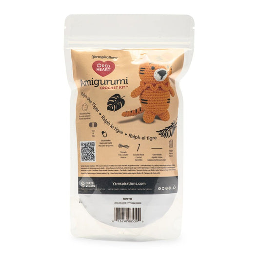 Red Heart Amigurumi Kit - Animals (Ralph the Tiger)