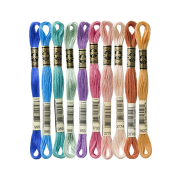 DMC Stranded Cotton Mouliné Spécial Embroidery Thread Colour Pack (Reef)