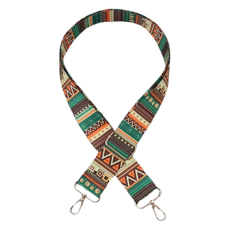 Handmayk Printed Fabric Bag Strap (Retro Green)