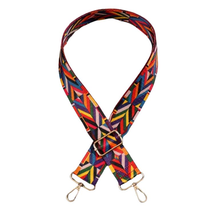 Handmayk Printed Fabric Bag Strap (Retro Red)