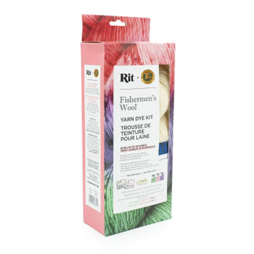 Rit x Lion Brand Yarn Dye Kit - Fishermen's Wool Collection (Petal Pink, Purple, Kelly Green)