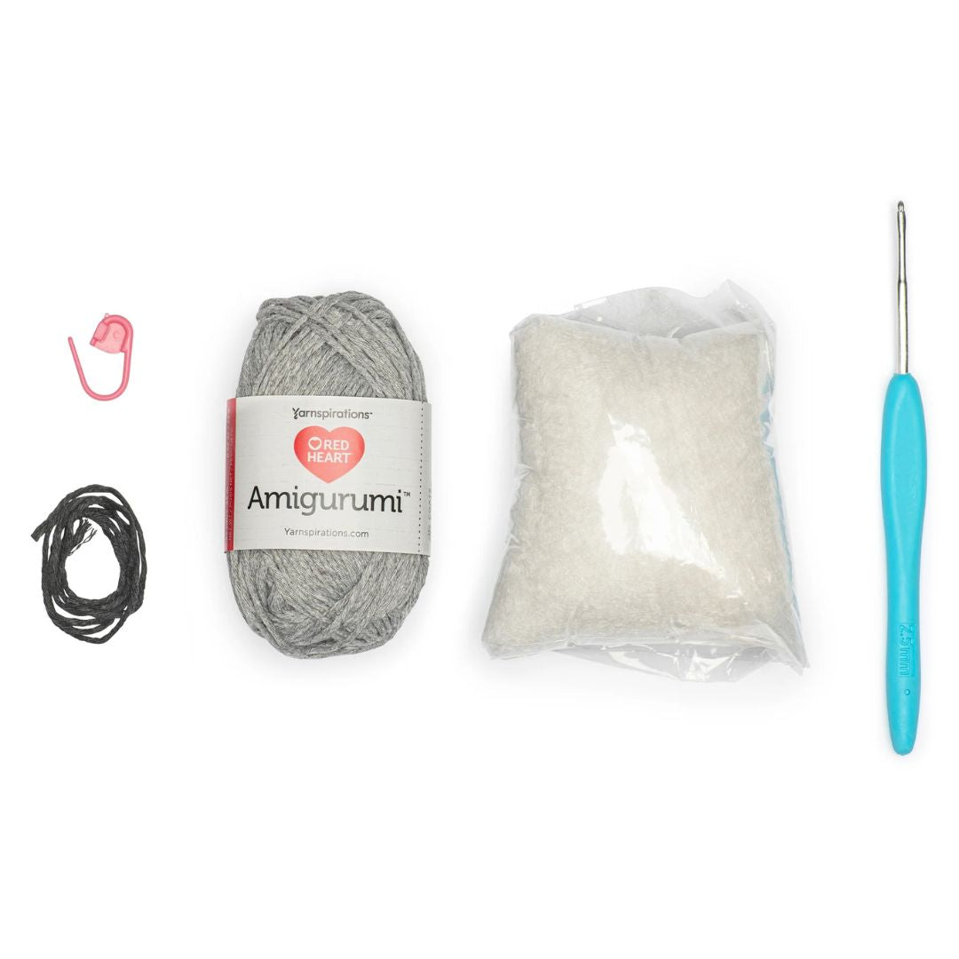 Red Heart Amigurumi Kit - Animals (Ross the Elephant)