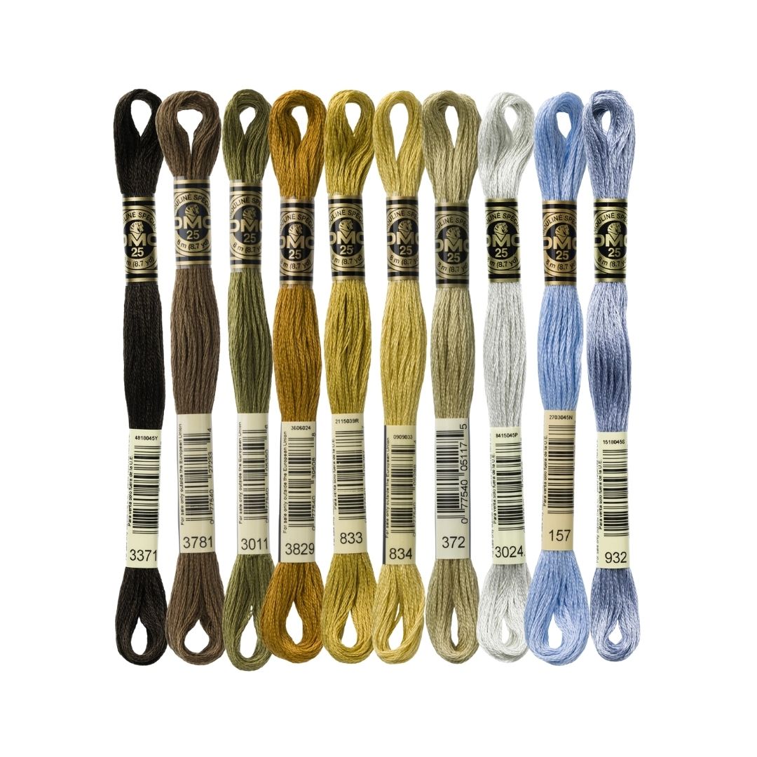 DMC Stranded Cotton Mouliné Spécial Embroidery Thread Colour Pack (Safari)