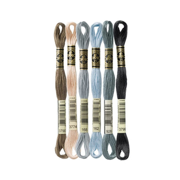 DMC Stranded Cotton Mouliné Spécial Embroidery Thread Colour Pack (Secluded Seashore)