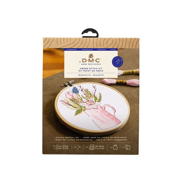 DMC Cross Stitch Kit - The Designer Collection (Spring Garden Jug by Anna Matvieieva)