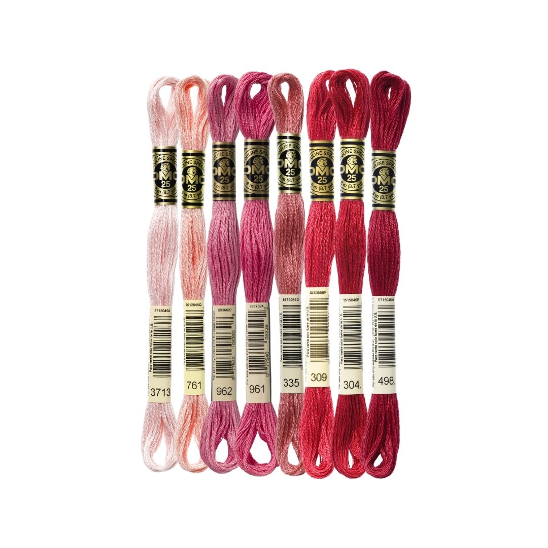 DMC Stranded Cotton Mouliné Spécial Embroidery Thread Colour Pack (Stitches from the Heart)