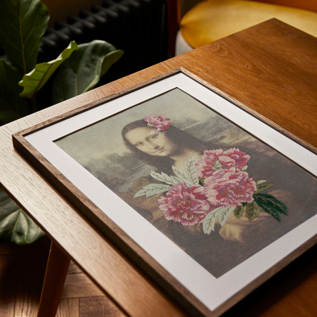 Copy of DMC Bookmark Embroidery Kit - The Louvre Collection (Mona Lisa x Peony Branches)