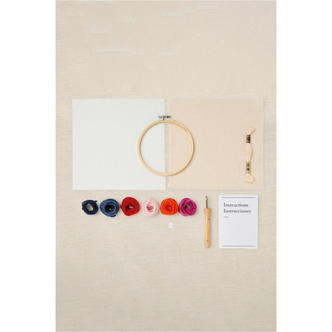 DMC Punch Needle Kit - Mindful Making (The Gentle Flowers)
