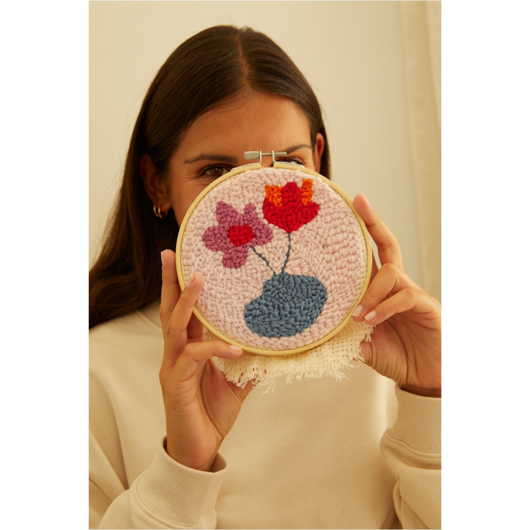 DMC Punch Needle Kit - Mindful Making (The Gentle Flowers)