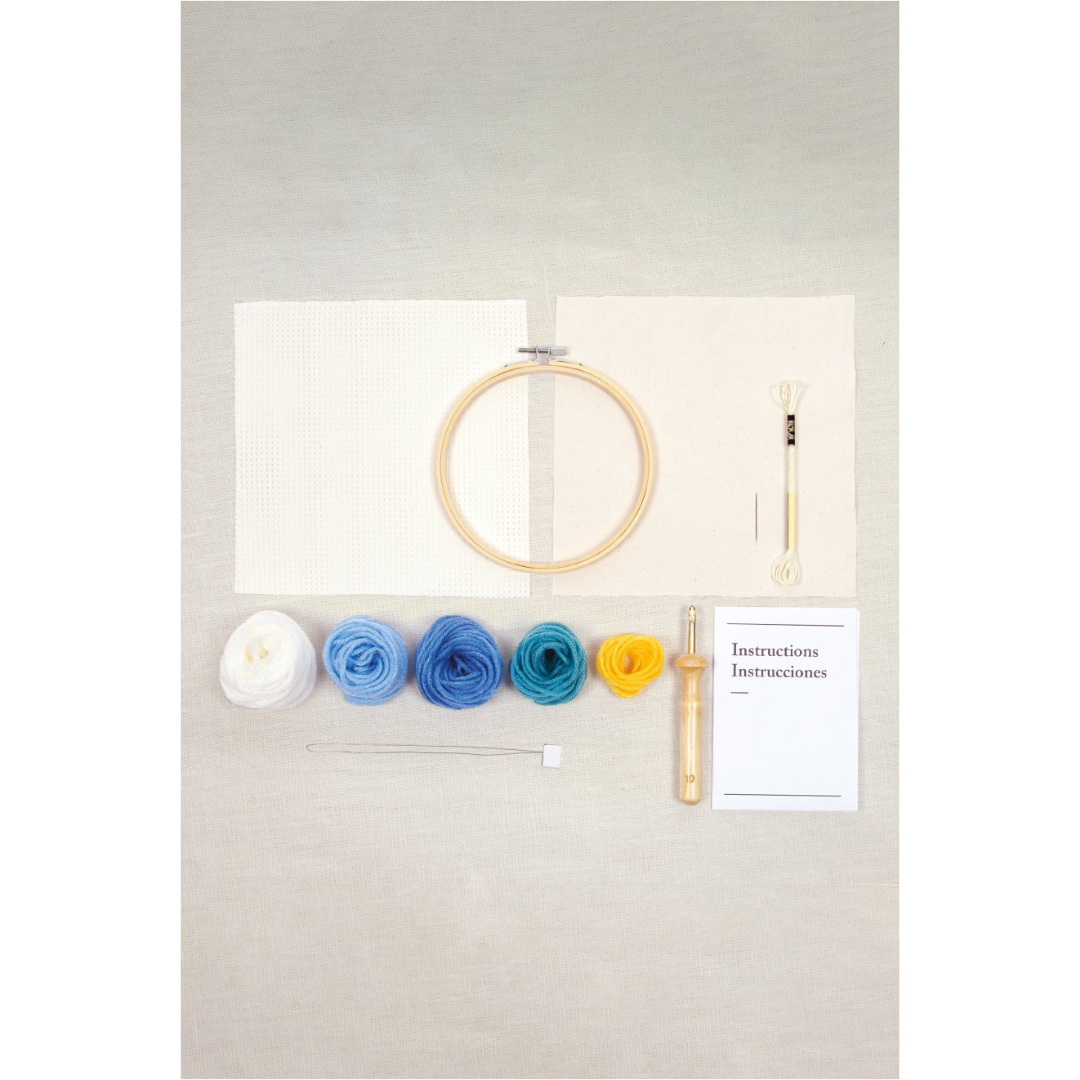 DMC Punch Needle Kit - Mindful Making (The Ocean Meditation)
