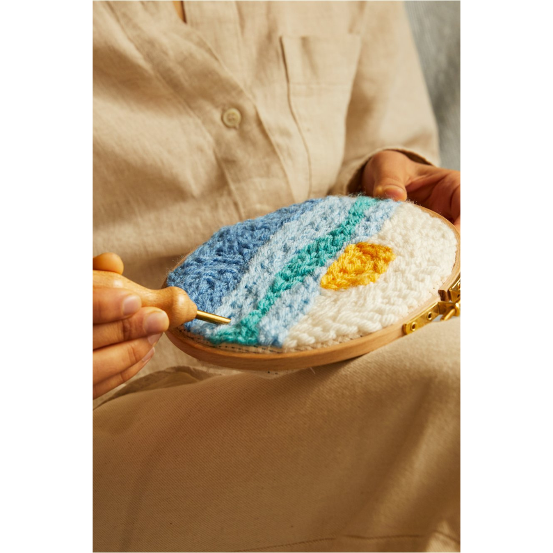 DMC Punch Needle Kit - Mindful Making (The Ocean Meditation)