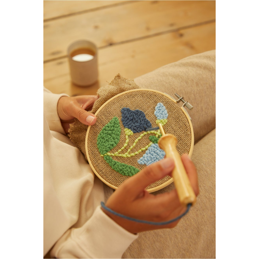 DMC Punch Needle Kit - Mindful Making (The Relaxed Rustic)