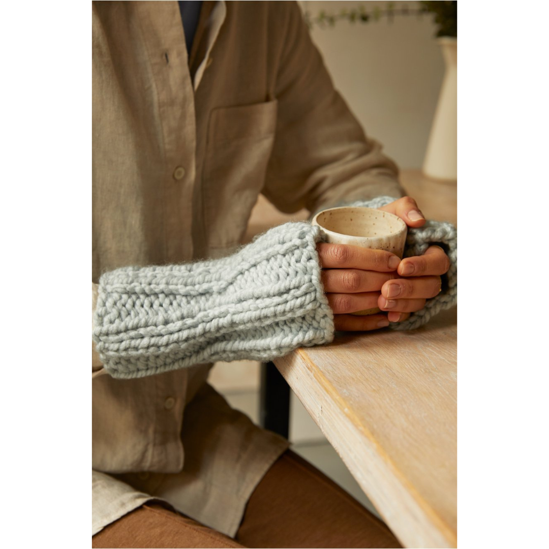 DMC Knitting Kit - Mindful Making (The Rhythm Rib Hat & Mitts)