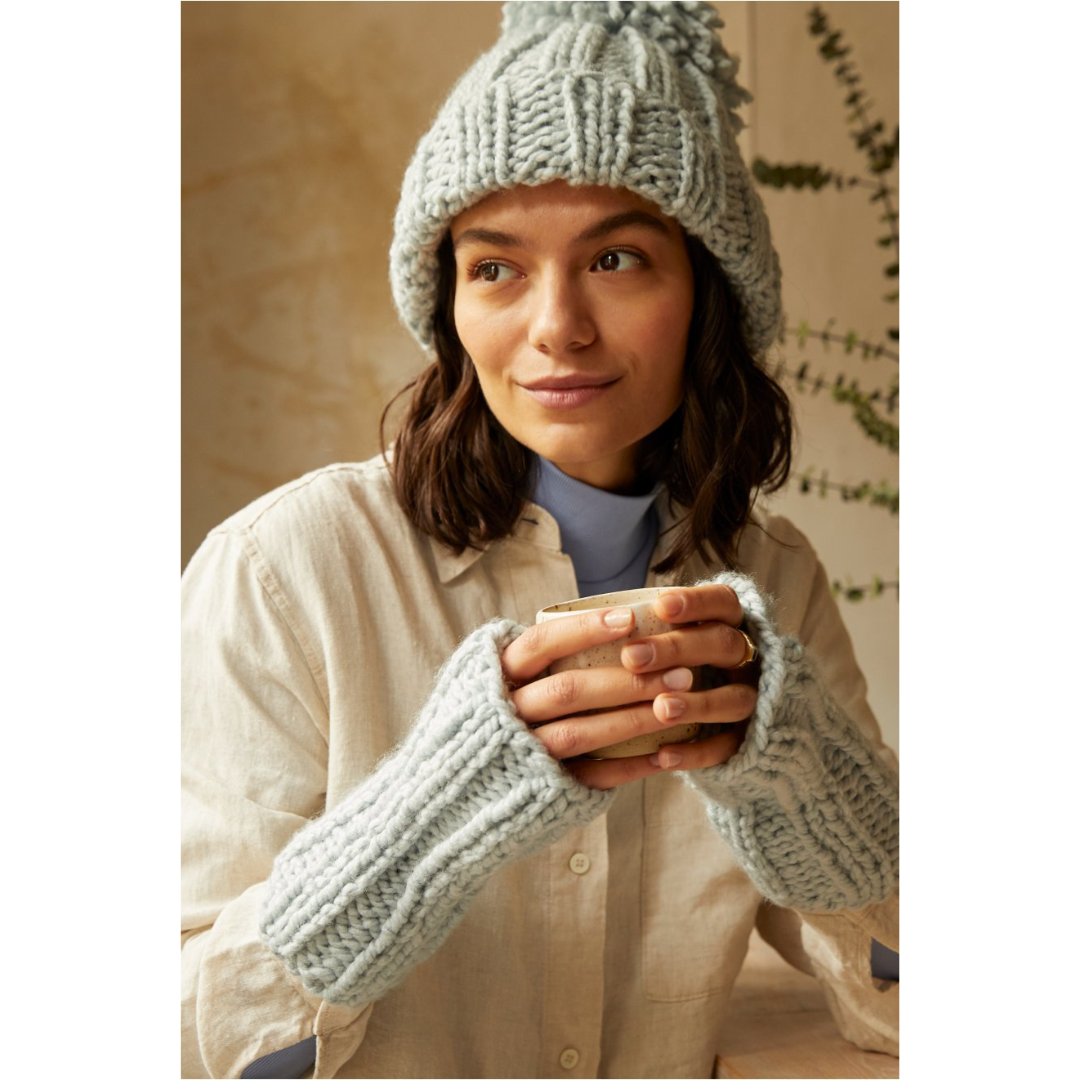 DMC Knitting Kit - Mindful Making (The Rhythm Rib Hat & Mitts)