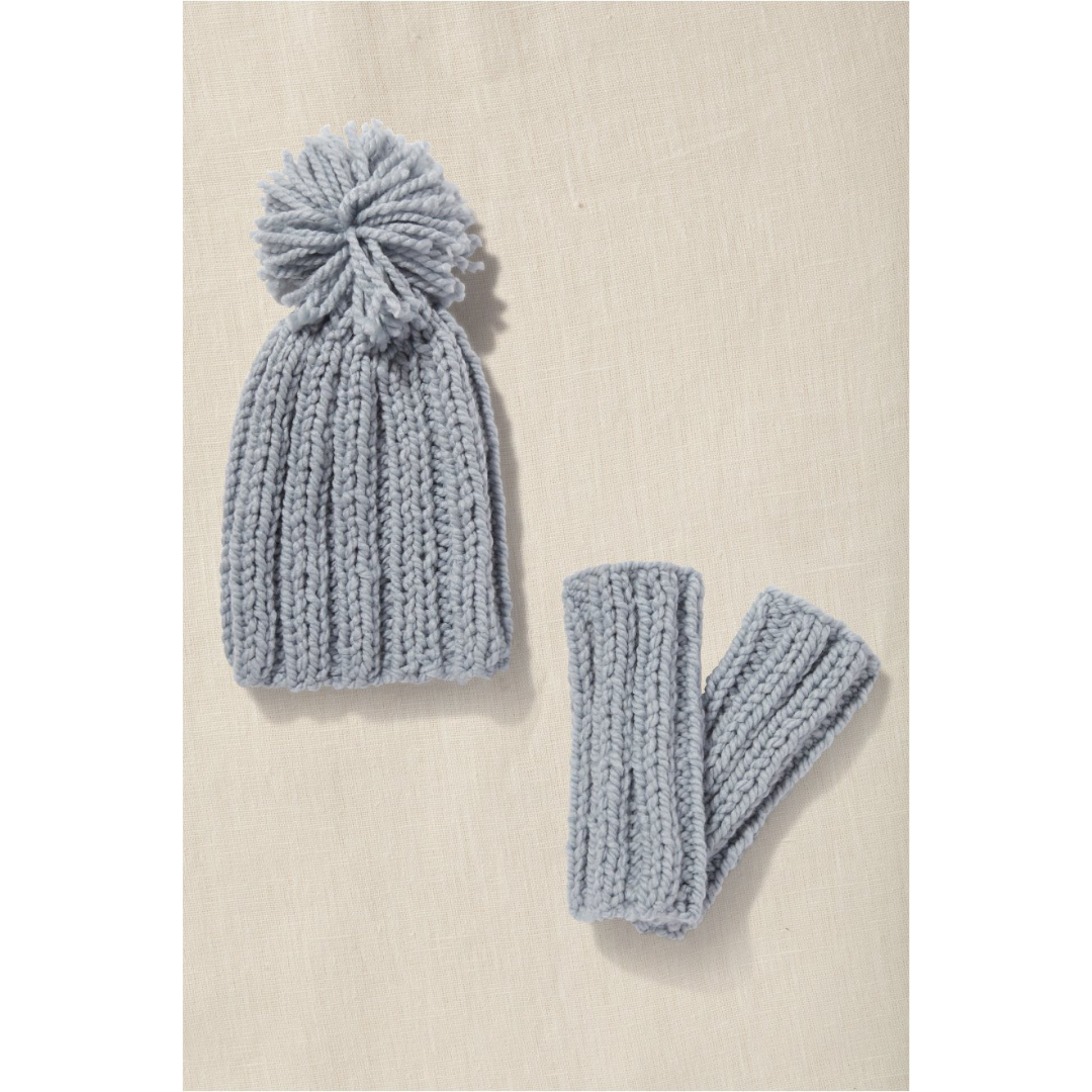DMC Knitting Kit - Mindful Making (The Rhythm Rib Hat & Mitts)