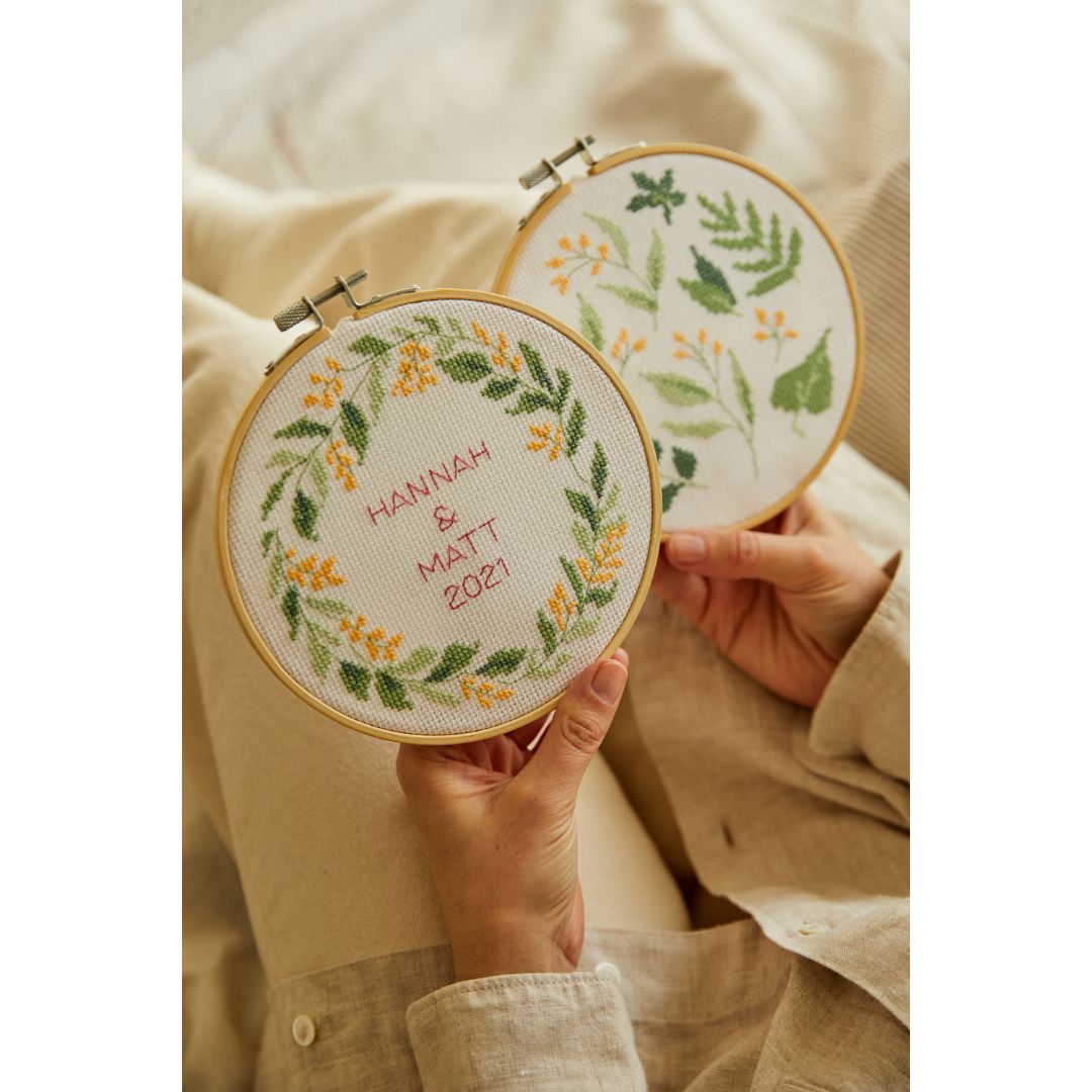 DMC Cross Stitch Kit - Mindful Making (The Serene Leaves)