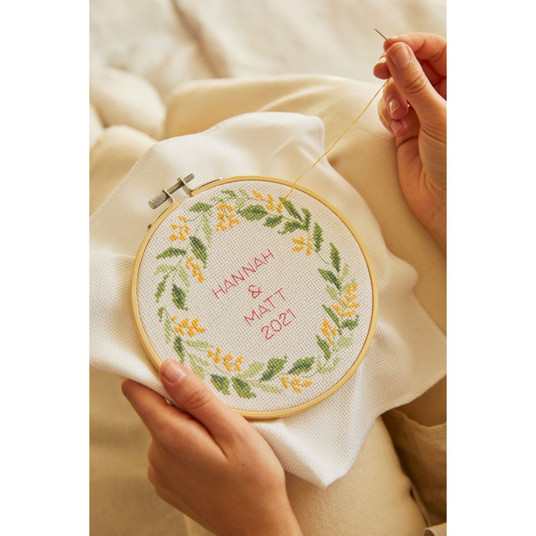 DMC Cross Stitch Kit - Mindful Making (The Serene Leaves)