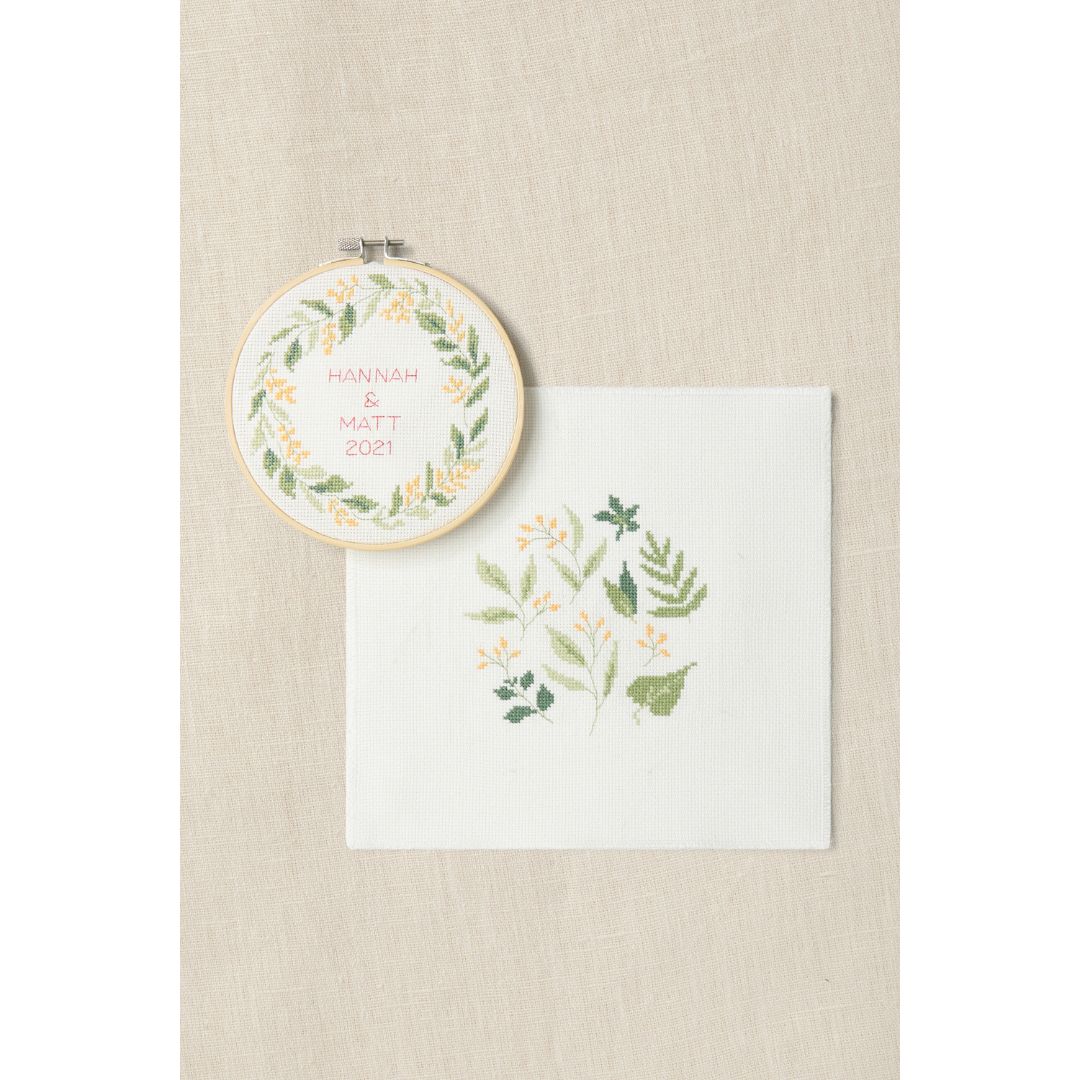 DMC Cross Stitch Kit - Mindful Making (The Serene Leaves)