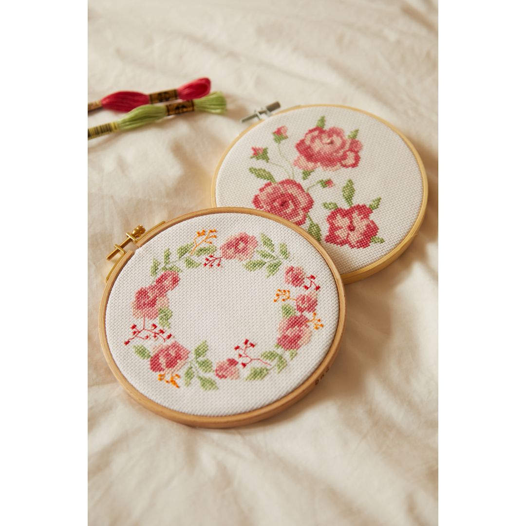 DMC Cross Stitch Kit - Mindful Making (The Tranquil Rose)