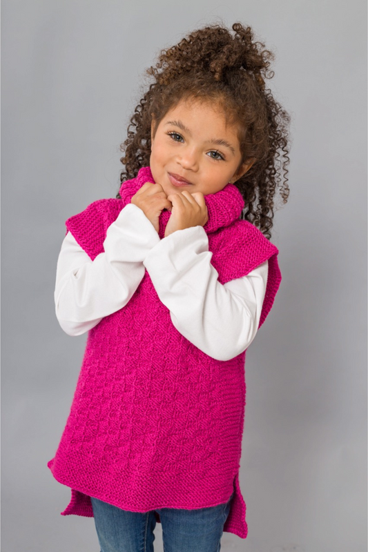 Turtleneck Sweater Vest Knitting Pattern