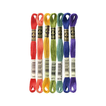 DMC Stranded Cotton Mouliné Spécial Embroidery Thread Colour Pack (Tweaked Tradition)