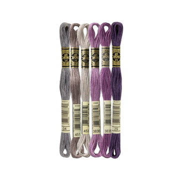 DMC Stranded Cotton Mouliné Spécial Embroidery Thread Colour Pack (Abstract Purple)