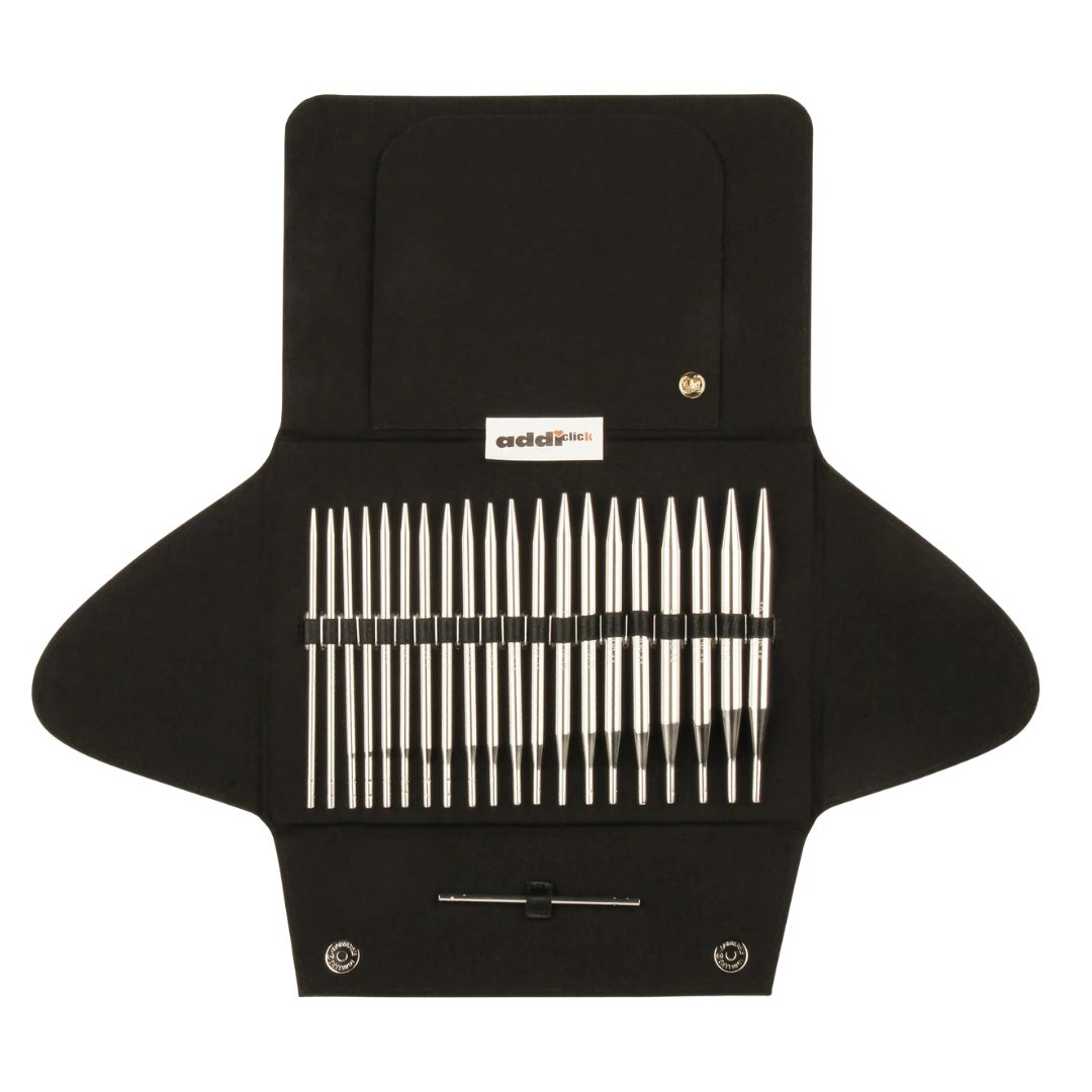 Addi Click Basic Long Tips Interchangeable Circular Knitting Needles Set (12.5cm)