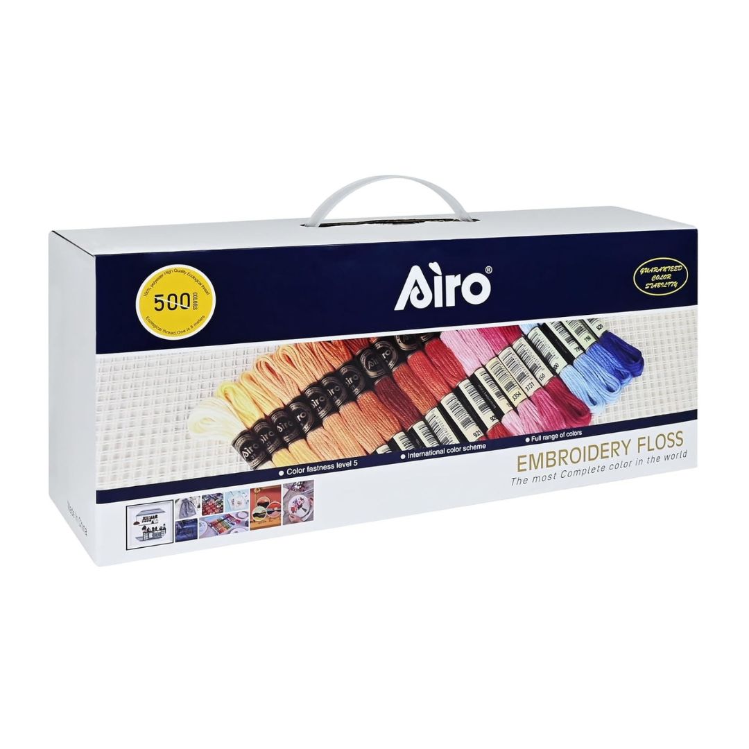 Airo Polyester Embroidery Thread Colour Pack (Pack of 500)