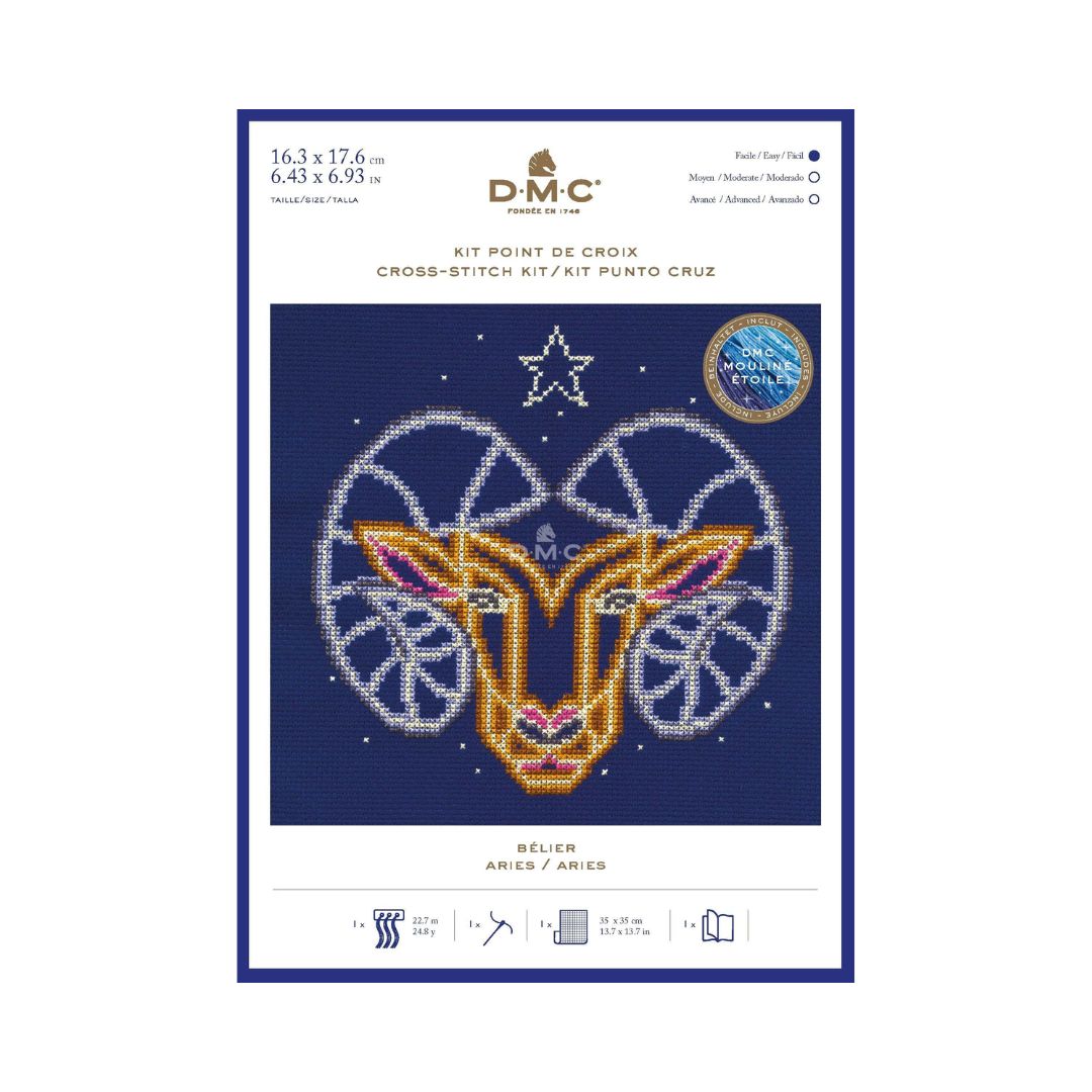 DMC Cross Stitch Kit - Star Signs (Aries)