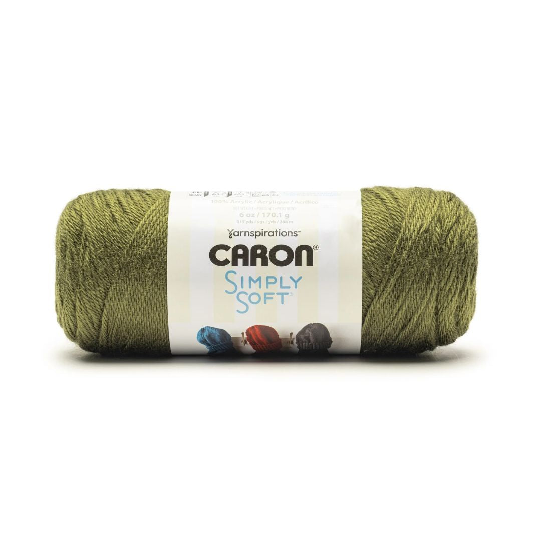 Caron Simply Soft Yarn (Army Green)